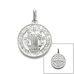 ST. BENEDICT MEDAL (14MM) IN STERLING SILVER